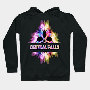 Central falls Tie Dye Watercolor Gift Souvenir Hoodie